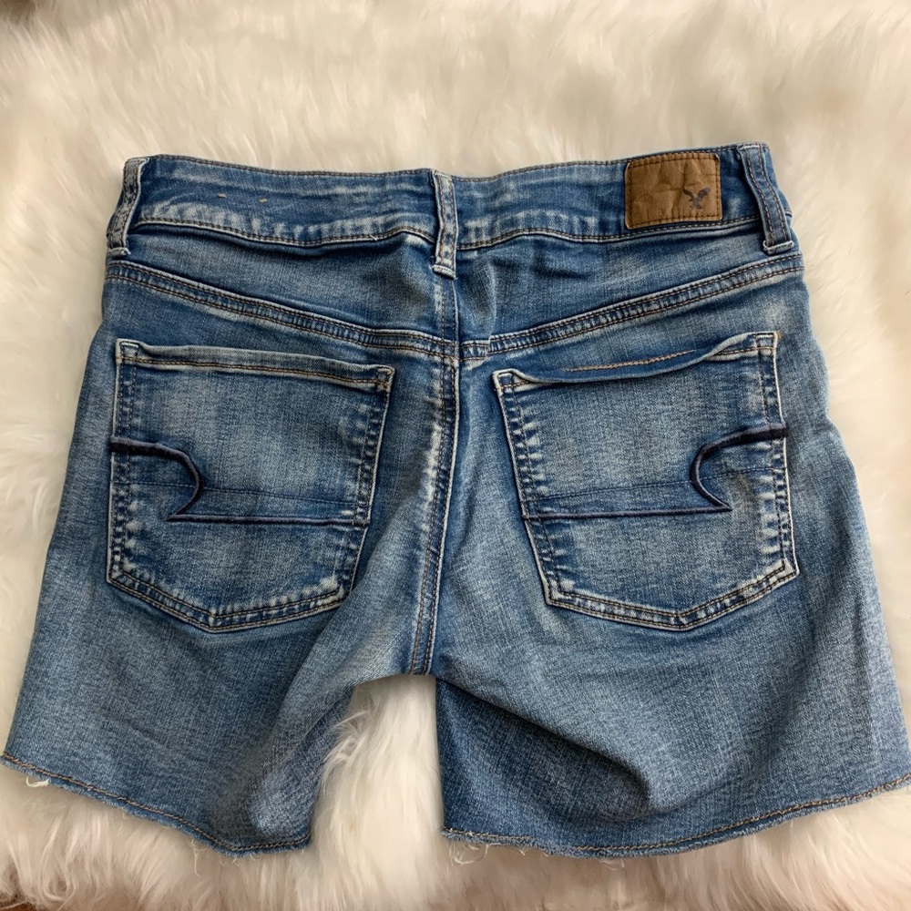 AMERICAN eagle denim midi shorts